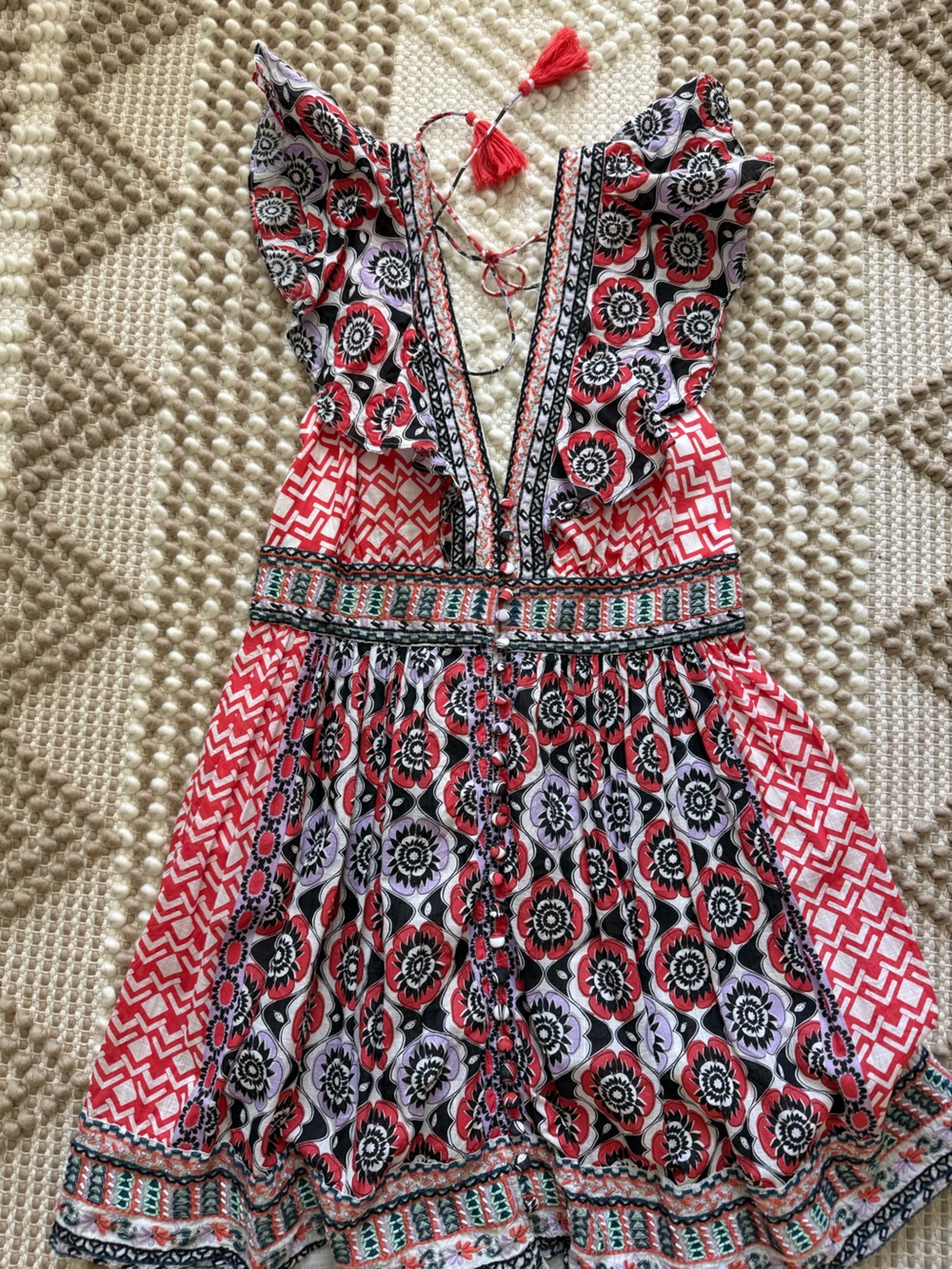Anthropologie Floral Print Summer Dress